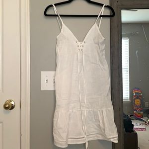 White Tie Front Sundress